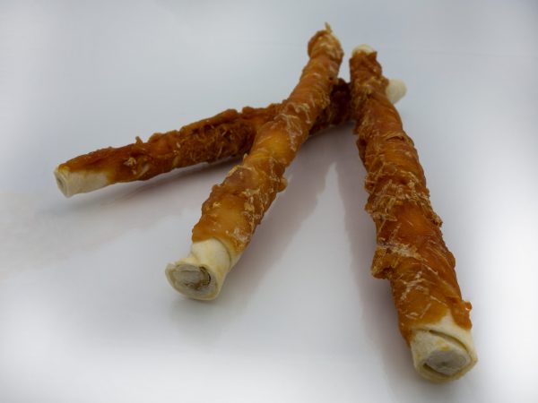 Kaustange Rinderhaut mit Hühnerfleisch ummantelt XL ca. 30 cm