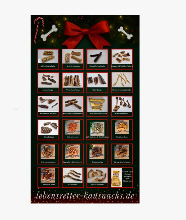 Adventskalender Kautüte für Rettung für Tötungstiere e.V.