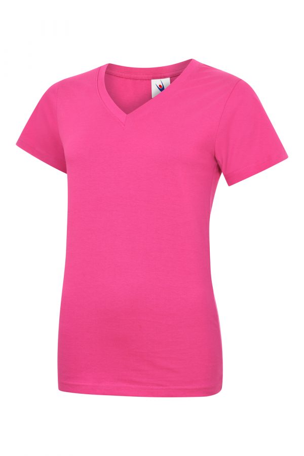 Damen T-Shirt V-Ausschnitt Tierschutz bedruckt